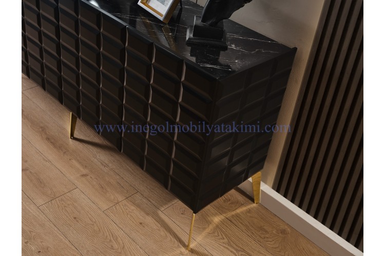 Ağva Black MDF Yemek Odası